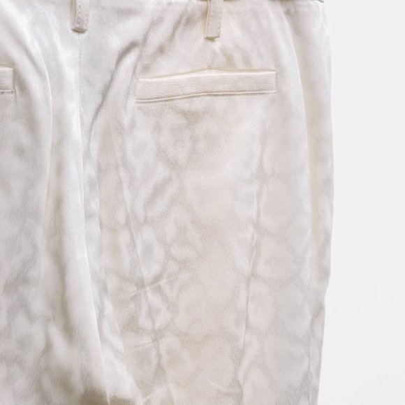 Smythe Cream Tonal Leopard Pattern Trousers - Picture 7 of 8